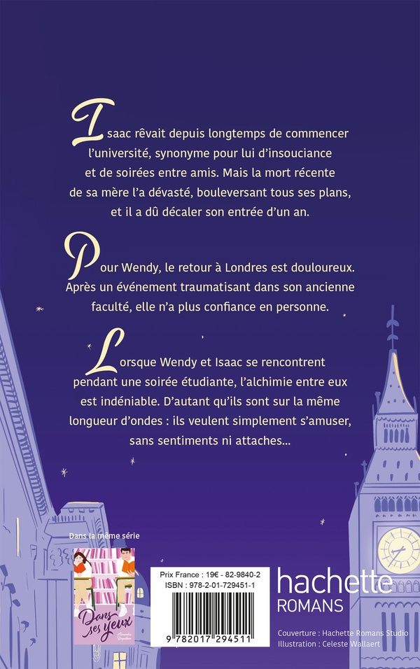 Quatrième de couverture de « Dans ses bras »