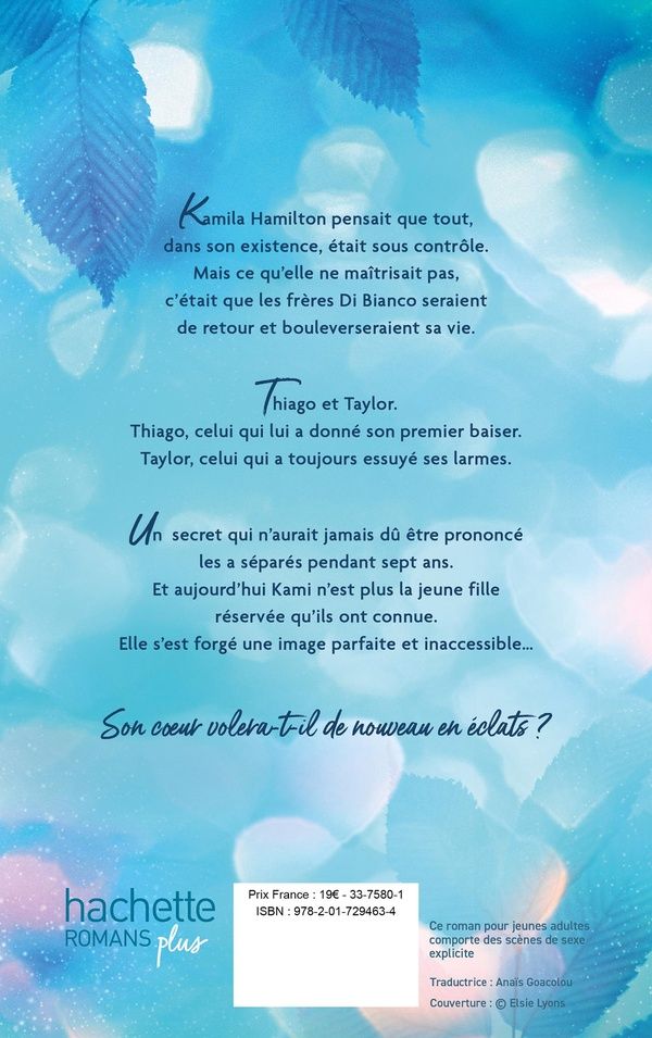 Quatrième de couverture de « DIS-LE-MOI - TOME 1 - TOUT BAS - PAR L'AUTRICE DU PHENOMENE "A CONTRE-SENS" - LE ROMAN A L'ORIGINE D »
