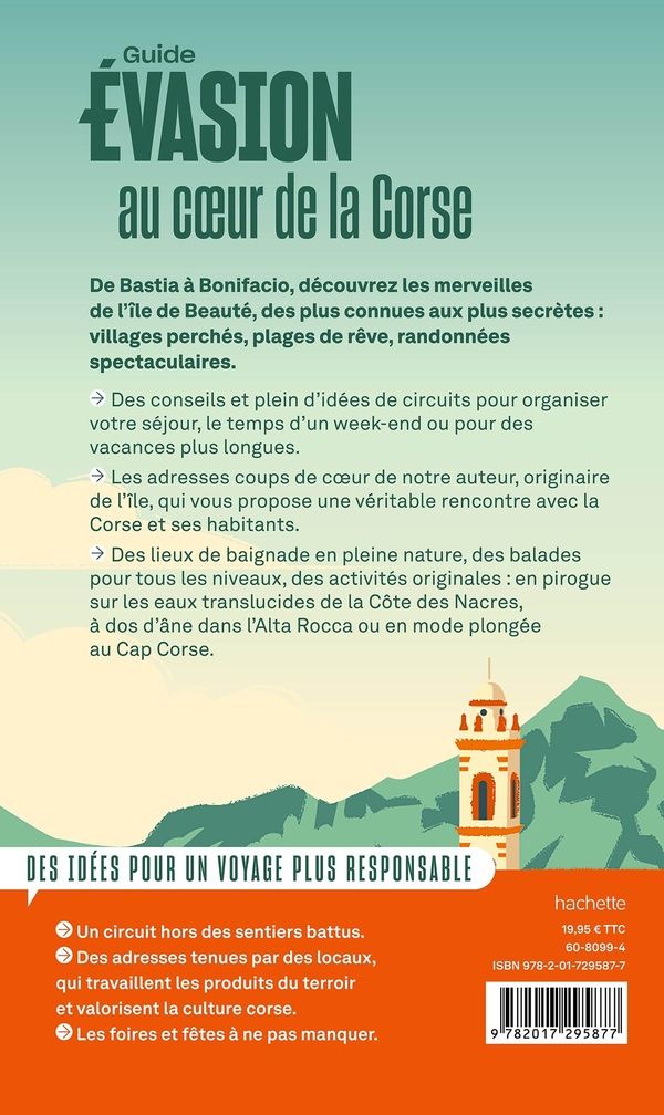 Quatrième de couverture de « CORSE GUIDE EVASION »