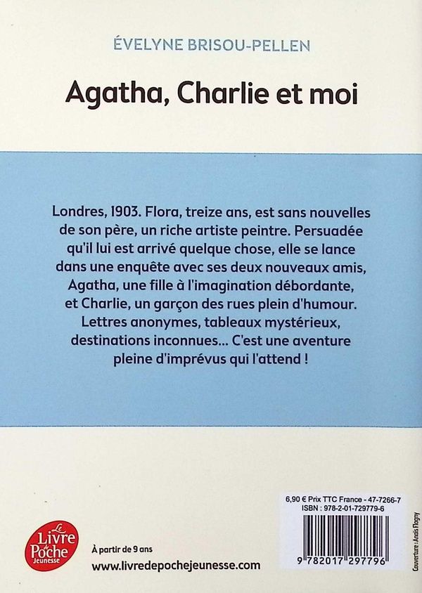 Quatrième de couverture de « Agatha, Charlie et moi »