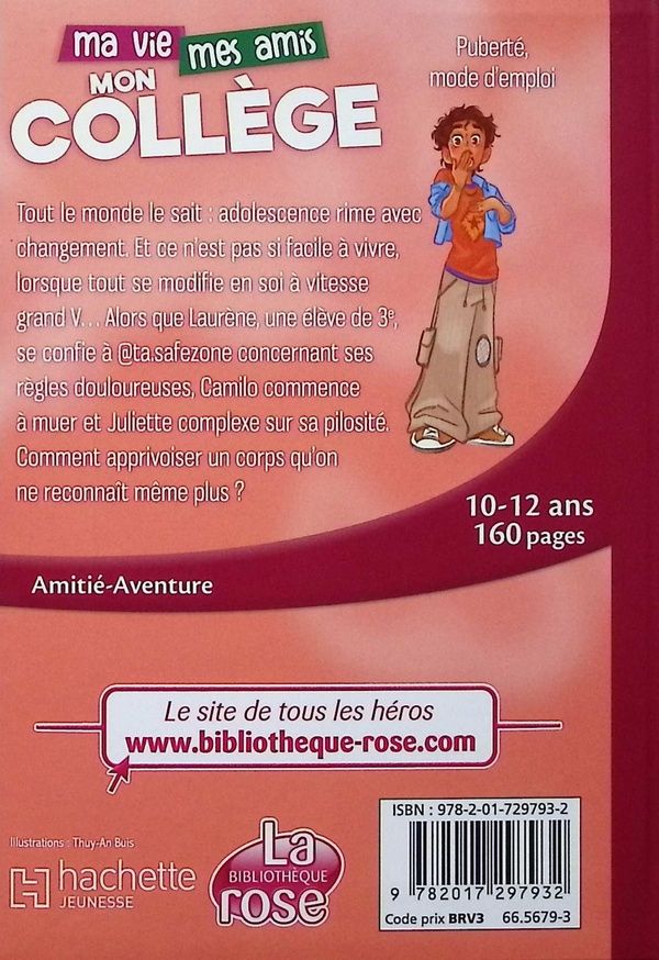 Quatrième de couverture de « Puberté, mode d'emploi »