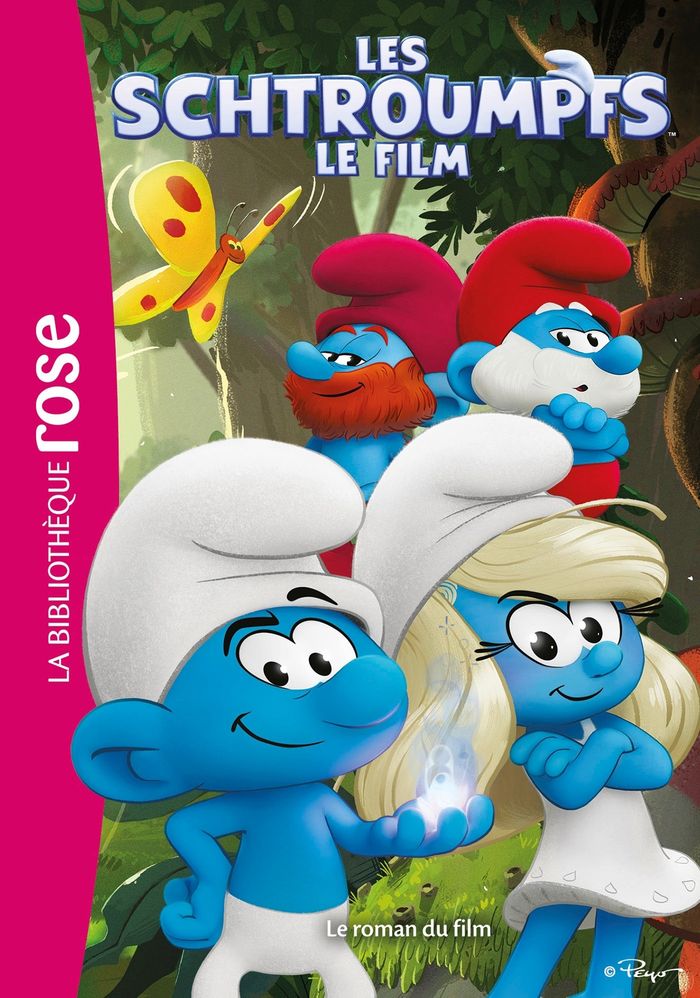 Couverture du livre « Les Schtroumpfs, le film : le roman du film » de Collectif, librairie Les Contes Infusés à Corte