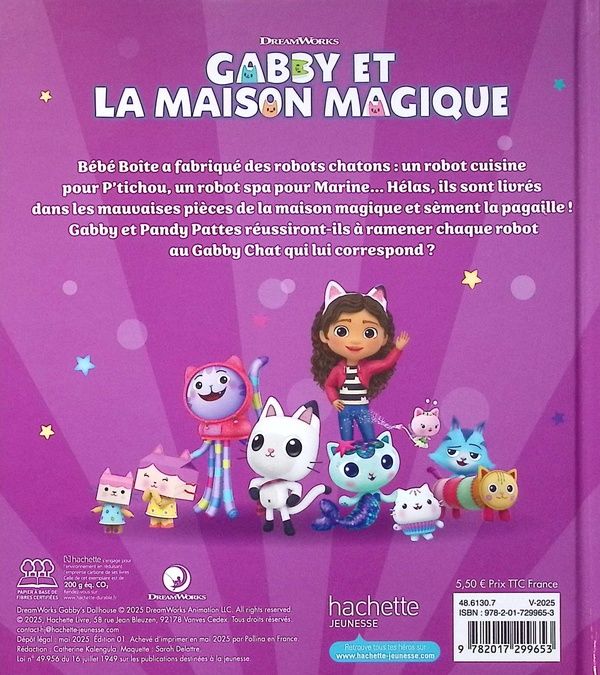 Quatrième de couverture de « Les robots chatons »