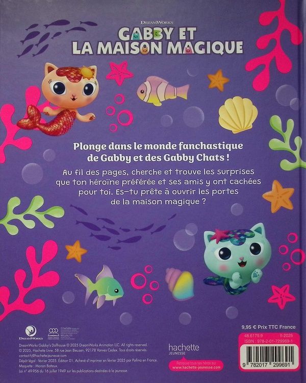 Quatrième de couverture de « GABBY ET LA MAISON MAGIQUE - MON CHERCHE ET TROUVE »