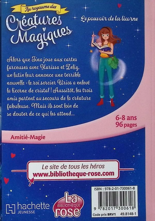 Quatrième de couverture de « Le pouvoir de la licorne »