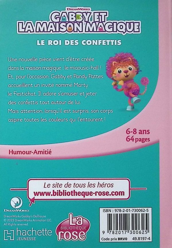 Quatrième de couverture de « Le roi des confettis »