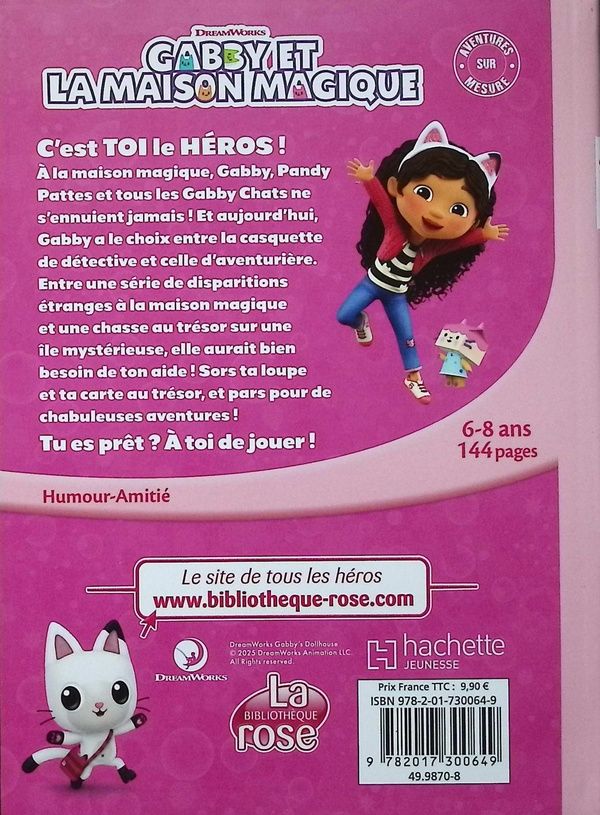 Quatrième de couverture de « Gabby et la maison magique »