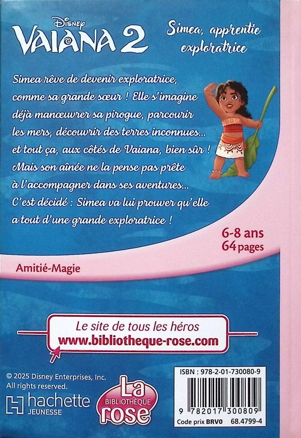 Quatrième de couverture de « Simea, apprentie exploratrice »