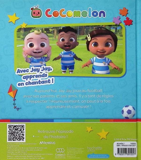 Quatrième de couverture de « Je joue au football »