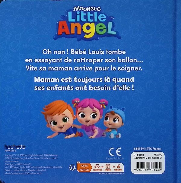 Quatrième de couverture de « Bébé Louis a un bobo »