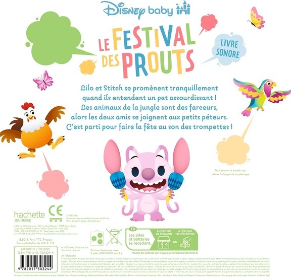 Quatrième de couverture de « Le festival des prouts : livre sonore »