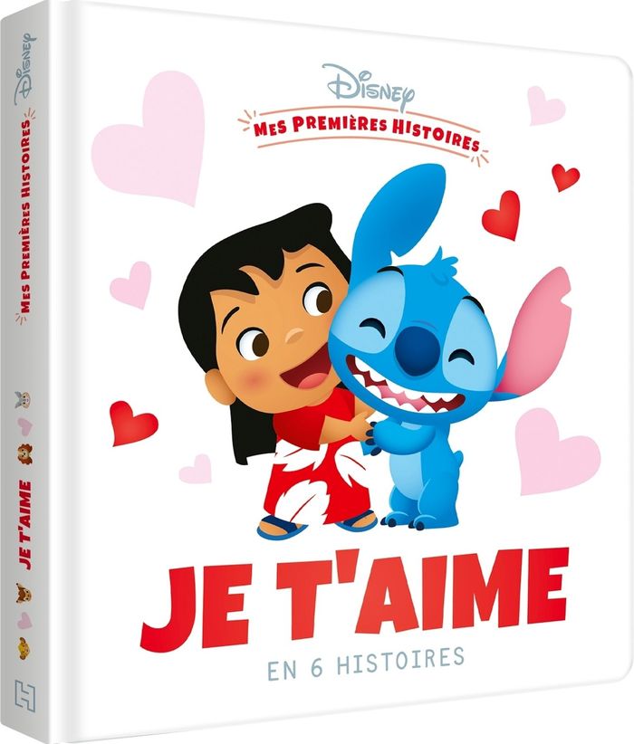 Couverture du livre « Je t'aime : en 6 histoires » de Walt Disney company, librairie Les Contes Infusés à Corte
