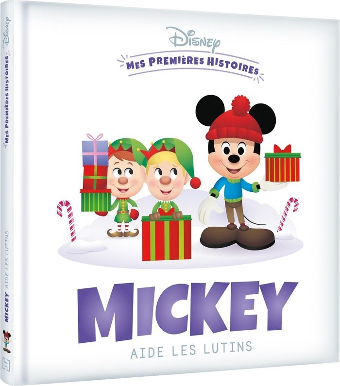 Couverture du livre « DISNEY - MES PREMIERES HISTOIRES - MICKEY AIDE LES LUTINS », librairie Les Contes Infusés à Corte
