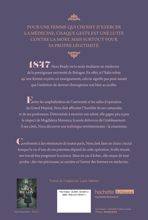 Quatrième de couverture de « Chirurgienne à Bologne »