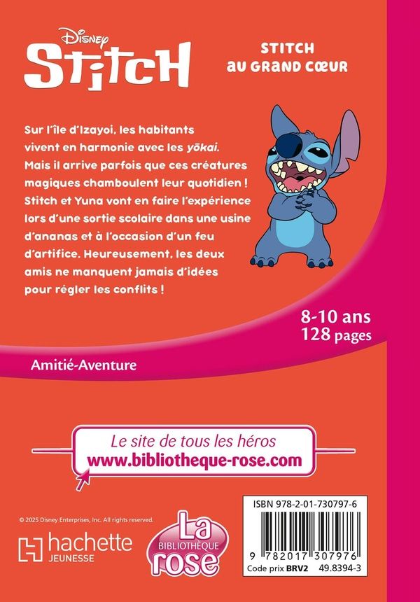 Quatrième de couverture de « Stitch au grand coeur »
