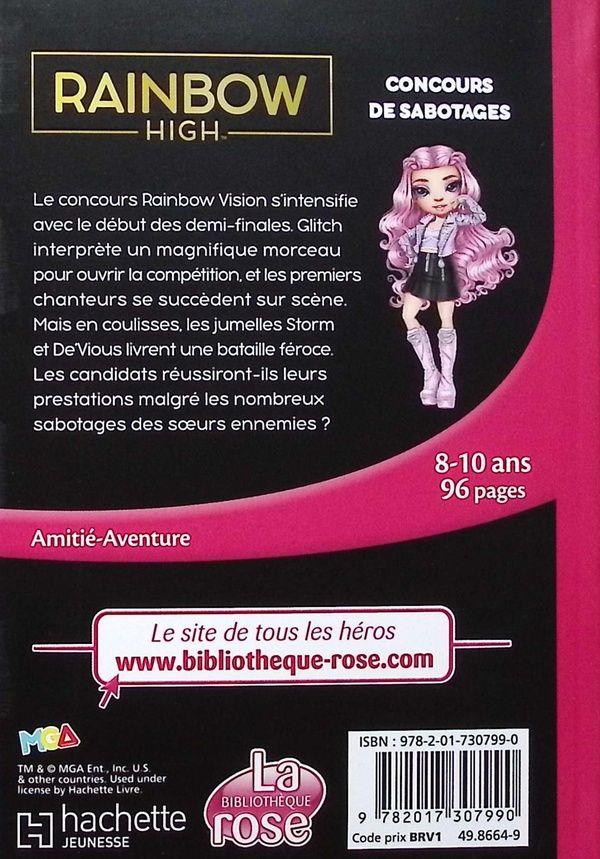 Quatrième de couverture de « Concours de sabotages »