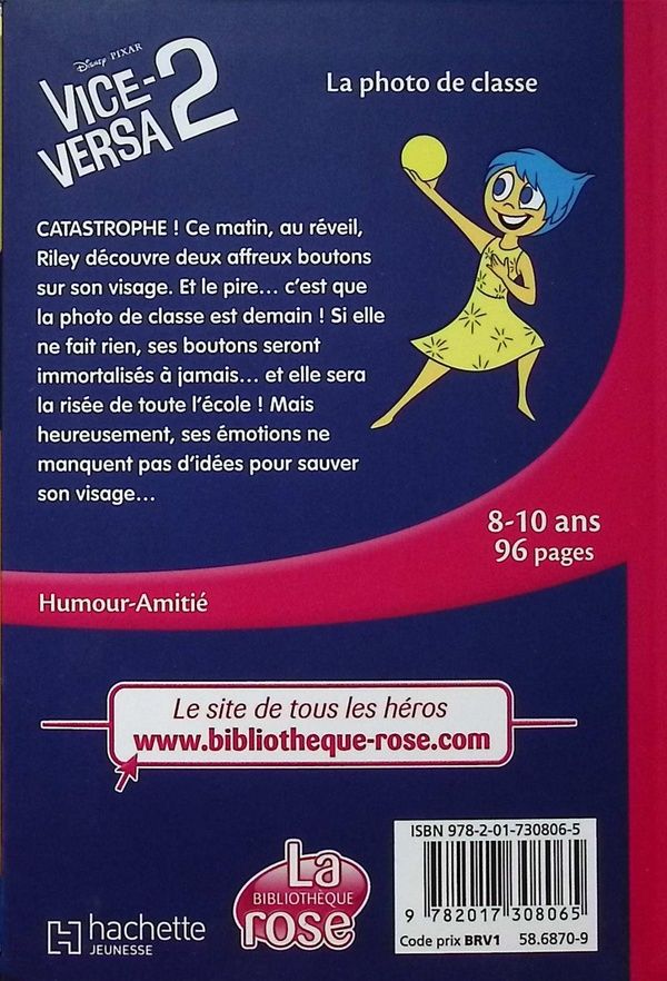 Quatrième de couverture de « La photo de classe »