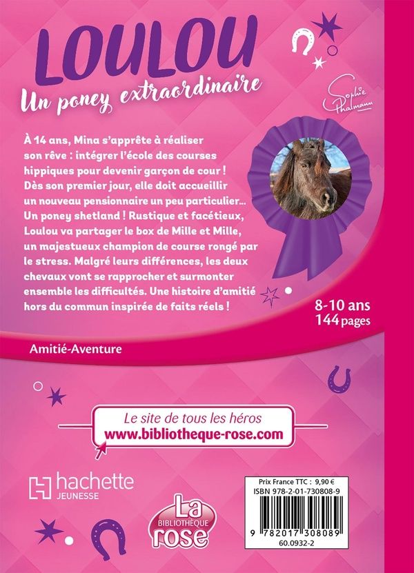 Quatrième de couverture de « Loulou, un poney extraordinaire »