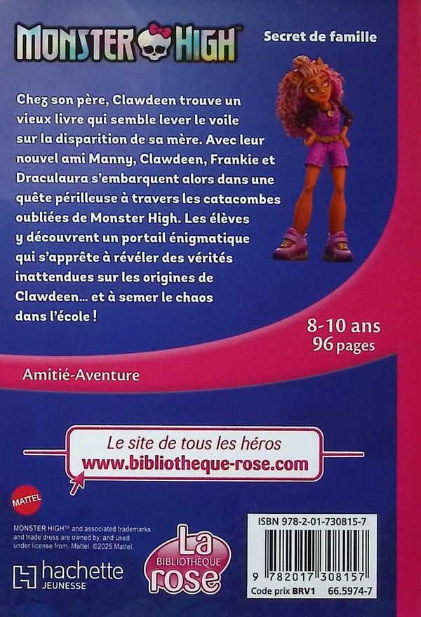Quatrième de couverture de « Secret de famille »