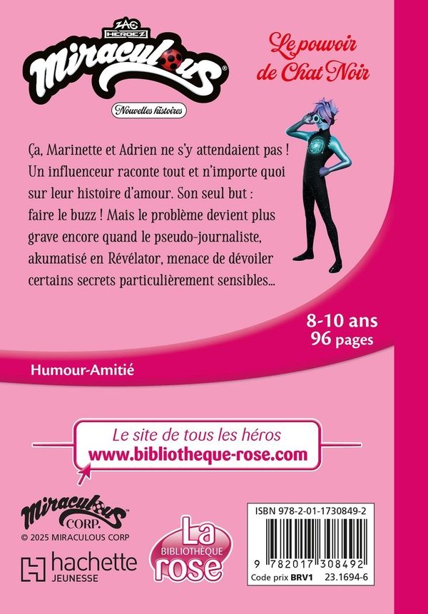 Quatrième de couverture de « Le pouvoir de Chat Noir »