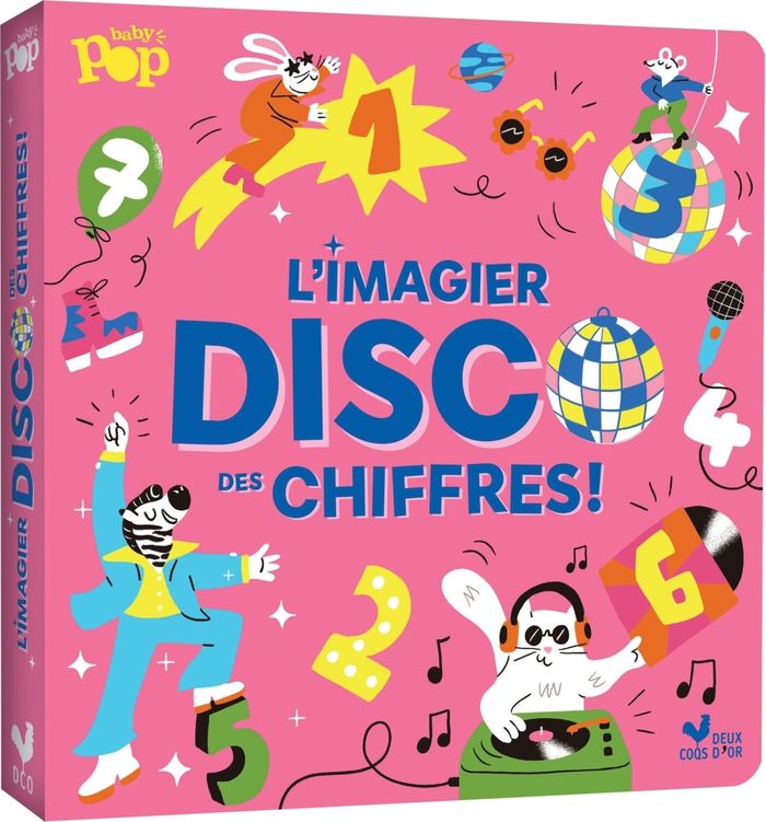 Couverture du livre « Mon imagier disco des chiffres », librairie Les Contes Infusés à Corte