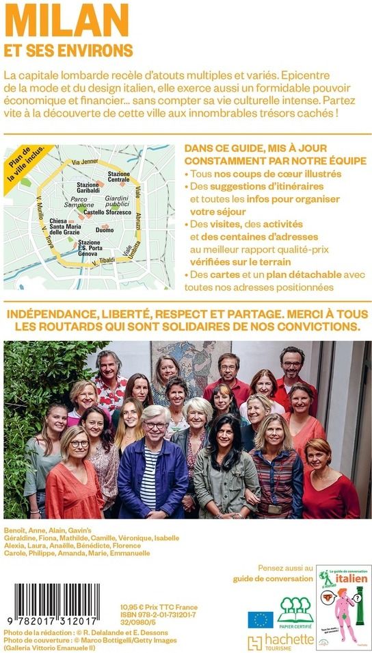Quatrième de couverture de « Milan et ses environs »