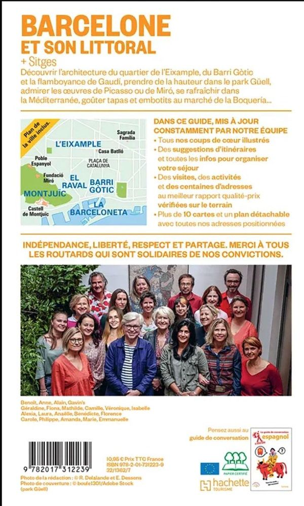 Quatrième de couverture de « Barcelone et son littoral : + Sitges »