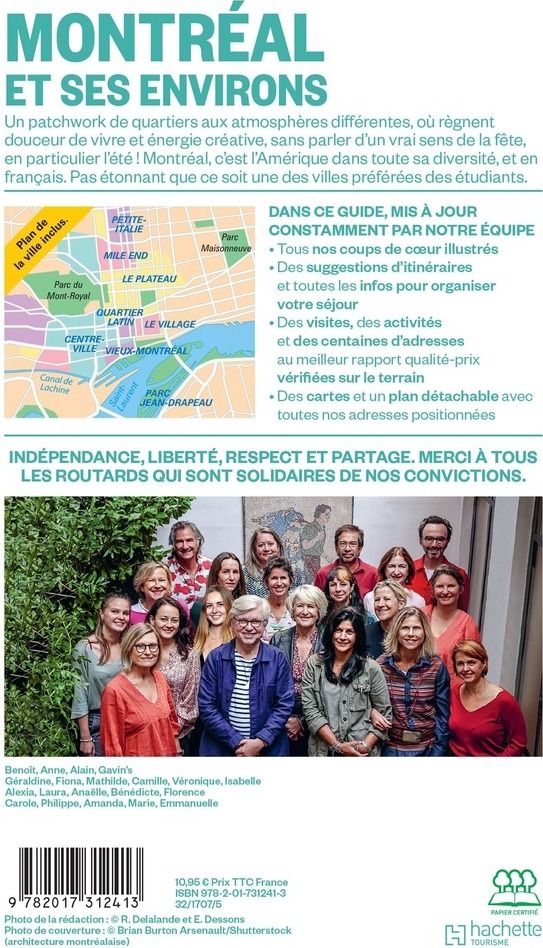 Quatrième de couverture de « Montréal et ses environs »