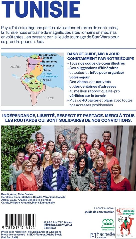 Quatrième de couverture de « Tunisie »