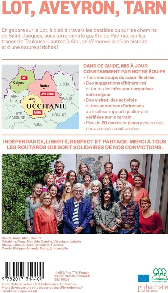 Quatrième de couverture de « Lot, Aveyron, Tarn »
