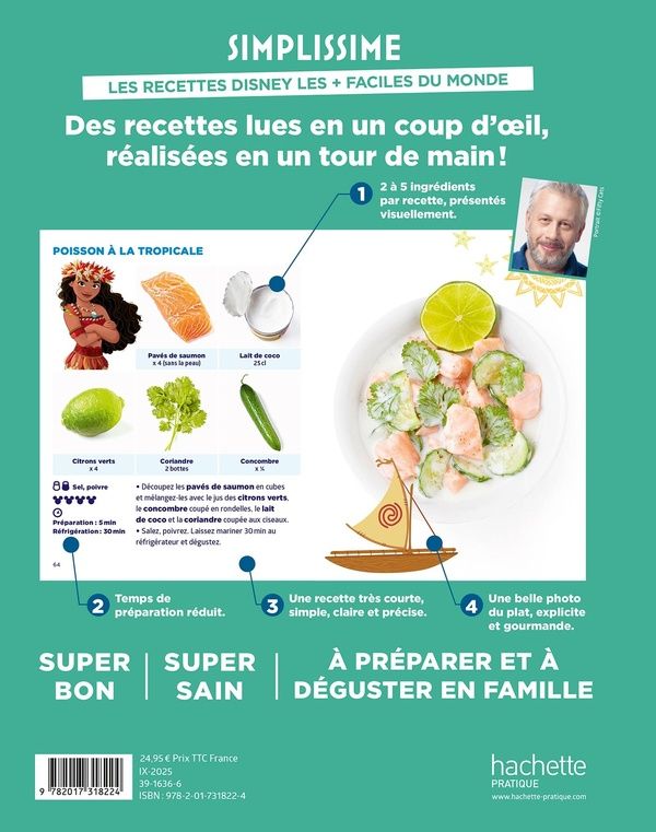 Quatrième de couverture de « Les recettes Disney les + faciles du monde »