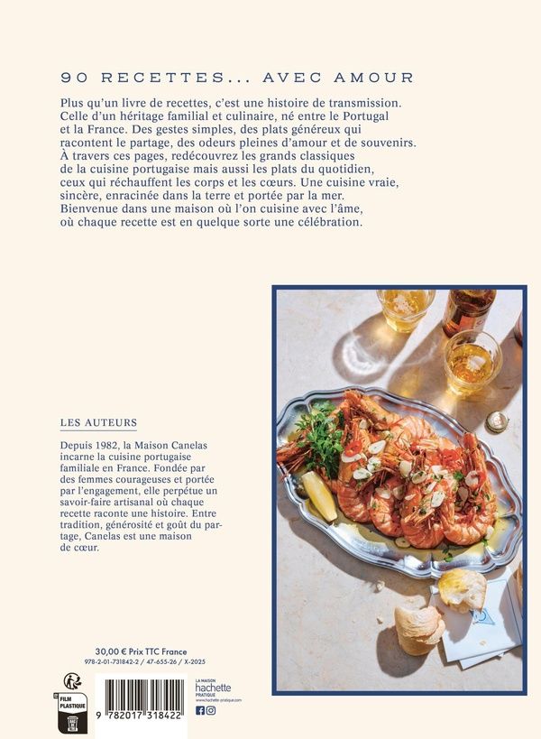 Quatrième de couverture de « La cuisine du Portugal avec amour : 90 recettes »