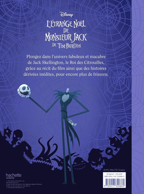 Quatrième de couverture de « L'ETRANGE NOEL DE MONSIEUR JACK - LES HISTOIRES FANTASTIQUES - DISNEY »