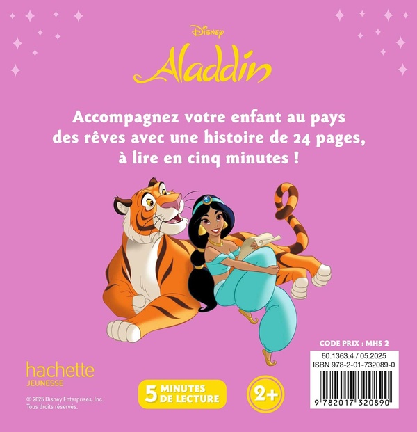 Quatrième de couverture de « Aladdin : l'histoire du film »