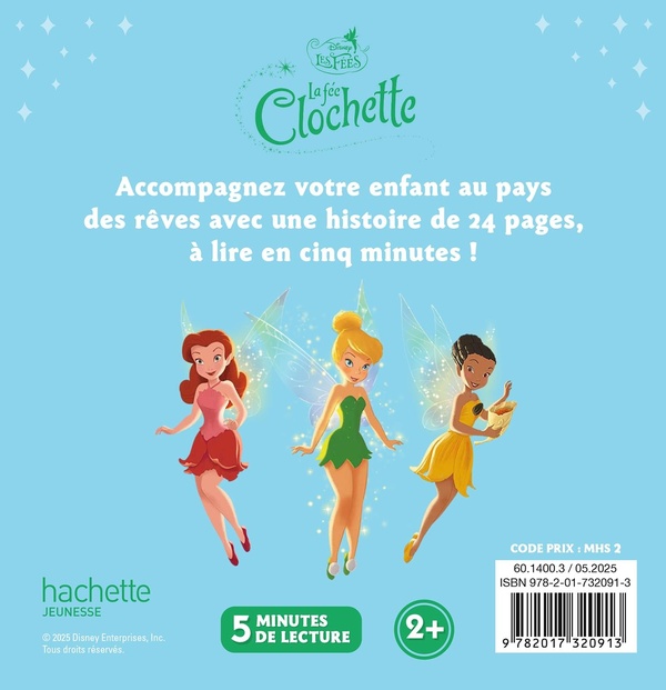Quatrième de couverture de « La fée Clochette : l'histoire du film »