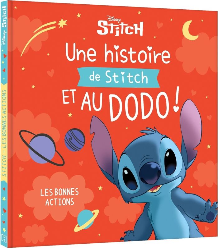 Couverture du livre « Une histoire de Stitch et au dodo ! : les bonnes actions » de Walt Disney company, librairie Les Contes Infusés à Corte