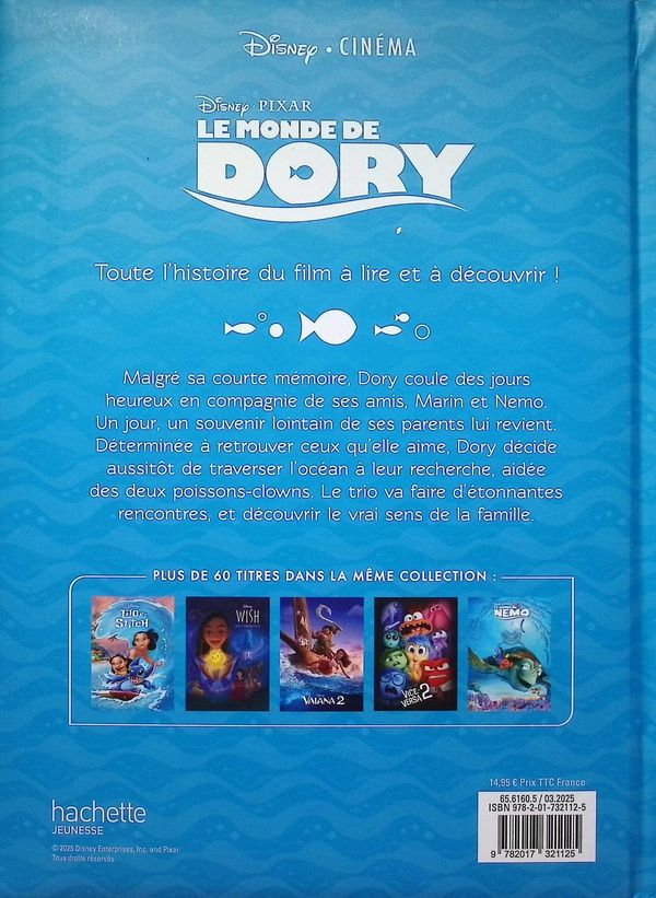 Quatrième de couverture de « Le monde de Dory »