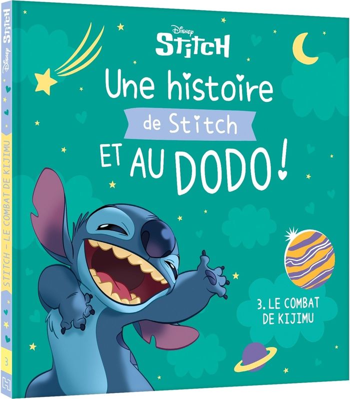 Couverture du livre « Une histoire de Stitch et au dodo ! : le combat de Kijimu » de Walt Disney company, librairie Les Contes Infusés à Corte