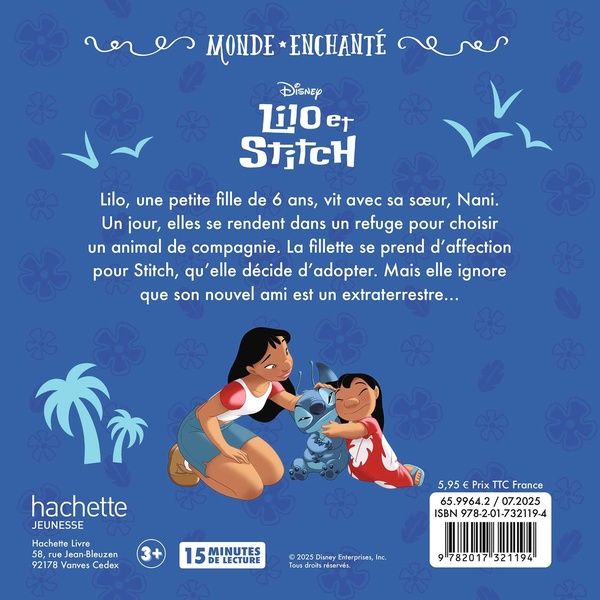 Quatrième de couverture de « Lilo et Stitch »