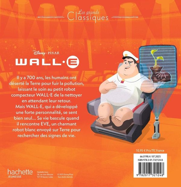 Quatrième de couverture de « Wall.E »