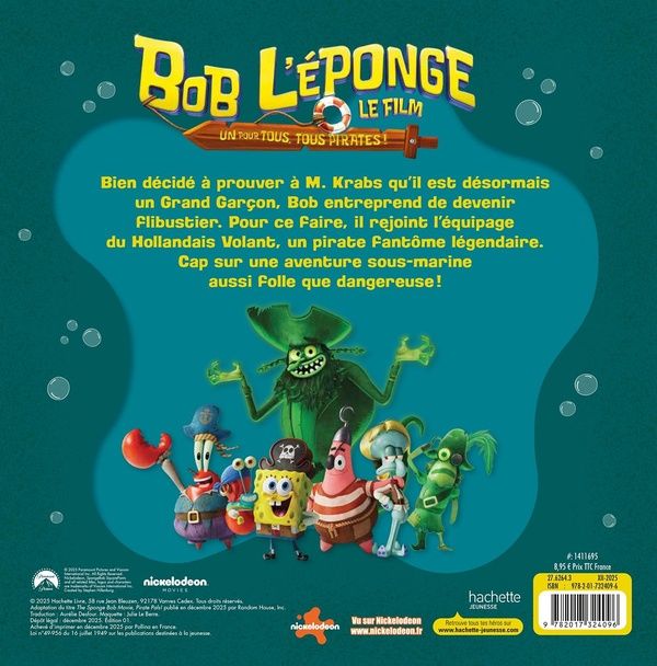 Quatrième de couverture de « Un pour tous, tous pirates ! : l'album du film »