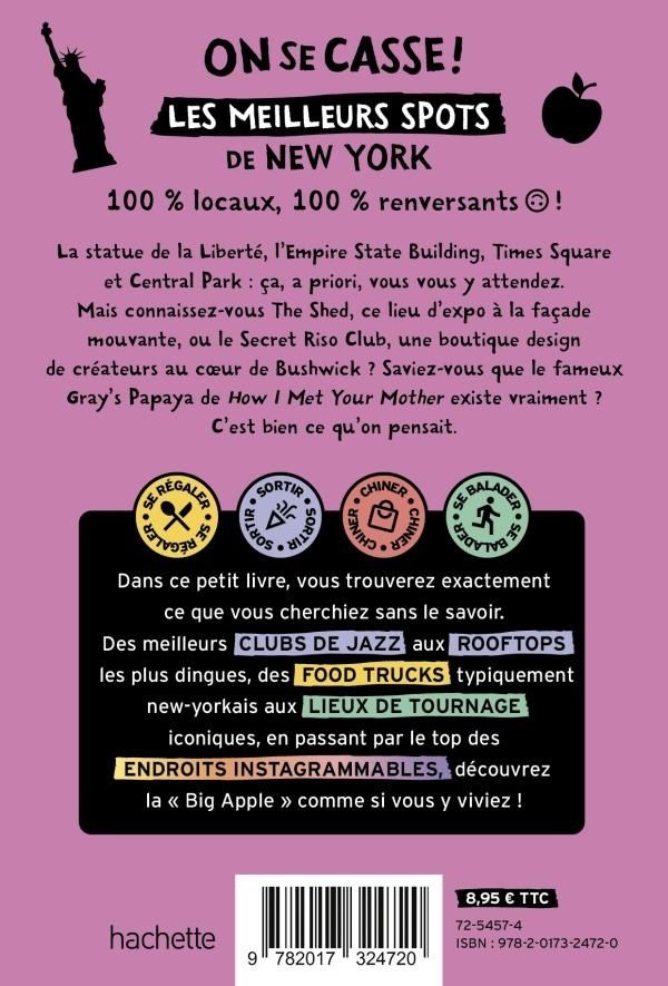 Quatrième de couverture de « Les meilleurs spots à New York »