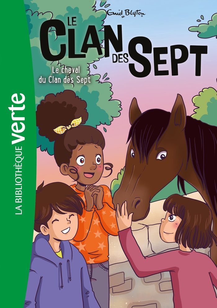 Couverture du livre « Le cheval du clan des Sept » de Enid Blyton, librairie Les Contes Infusés à Corte