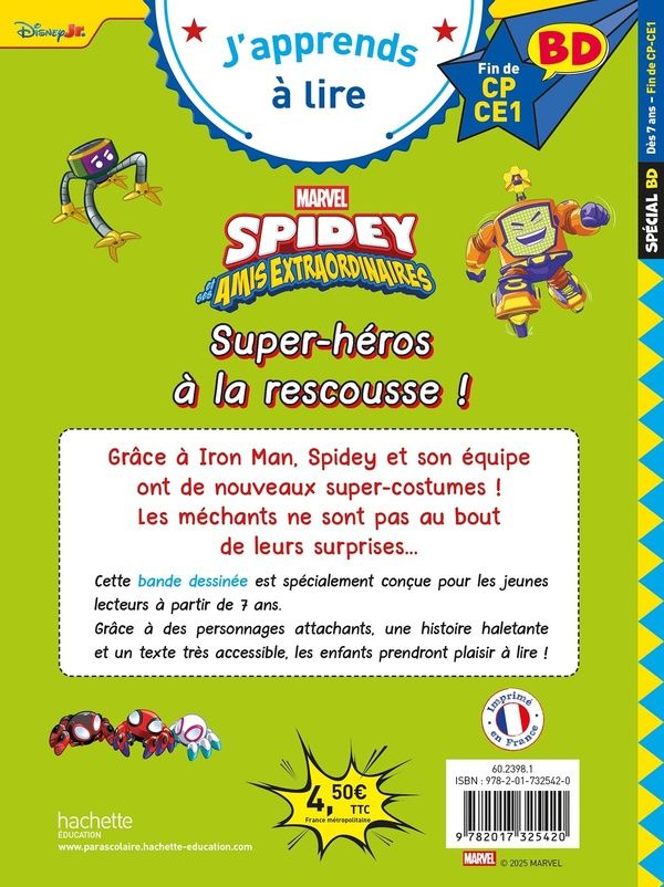 Quatrième de couverture de « Super-héros à la rescousse ! »