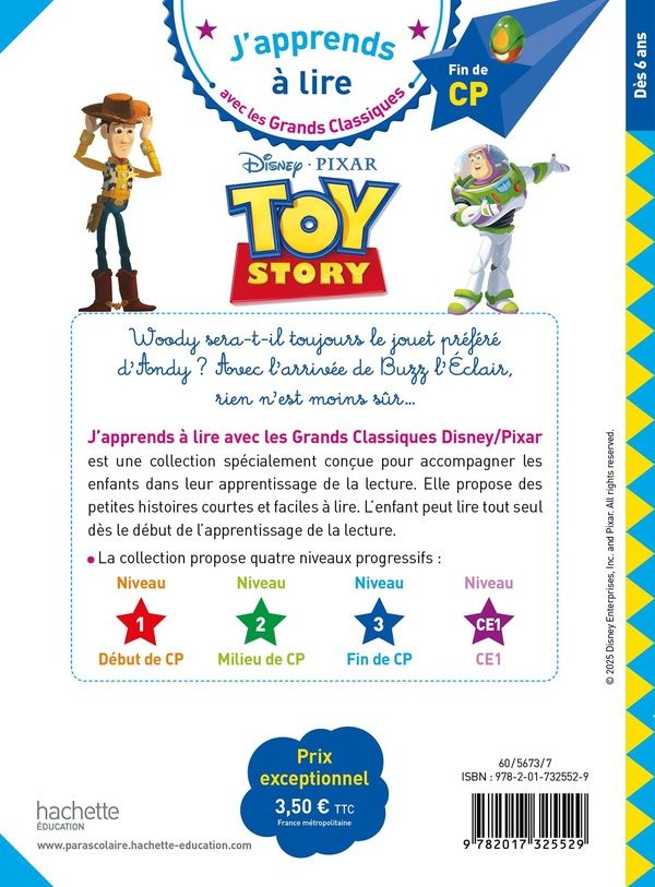 Quatrième de couverture de « Toy story »
