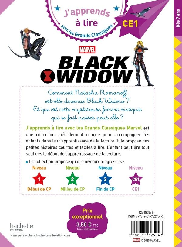 Quatrième de couverture de « Black widow »