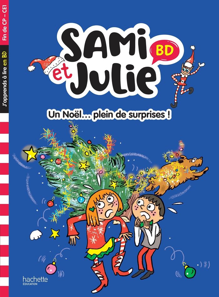 Couverture du livre « Un Noël, plein de surprises ! » de Sandra Lebrun, librairie Les Contes Infusés à Corte