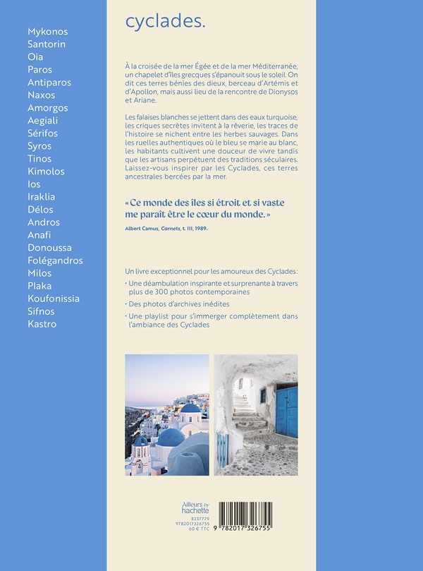 Quatrième de couverture de « Cyclades »