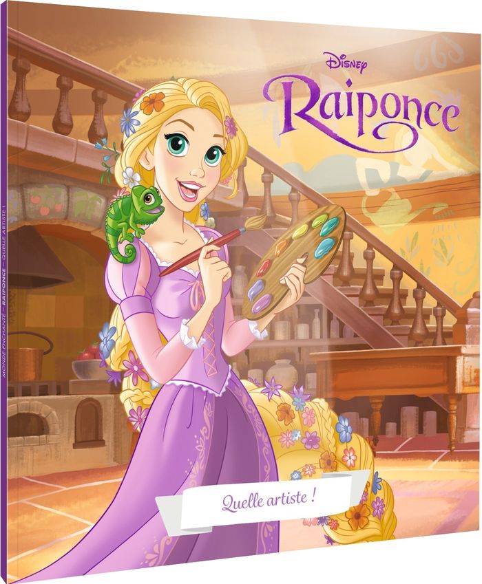 Couverture du livre « Raiponce : quelle artiste ! » de Walt Disney company, librairie Les Contes Infusés à Corte