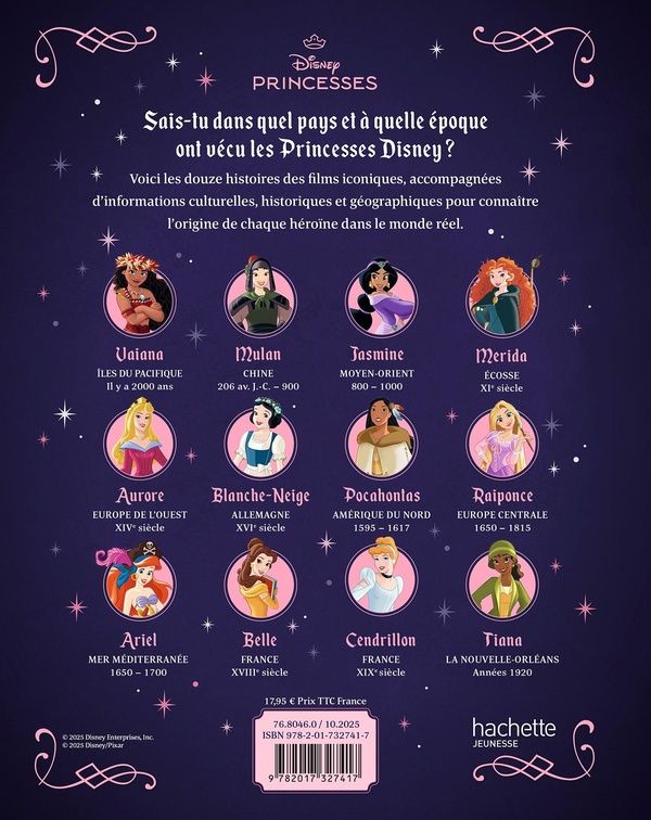 Quatrième de couverture de « Les princesses dans l'histoire : quand et où se passent leurs aventures ? »